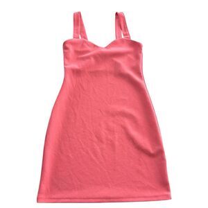 Zara Women's M Coral Pink Sleeveless Bodycon‎ Dress, Size Medium Mini Dress